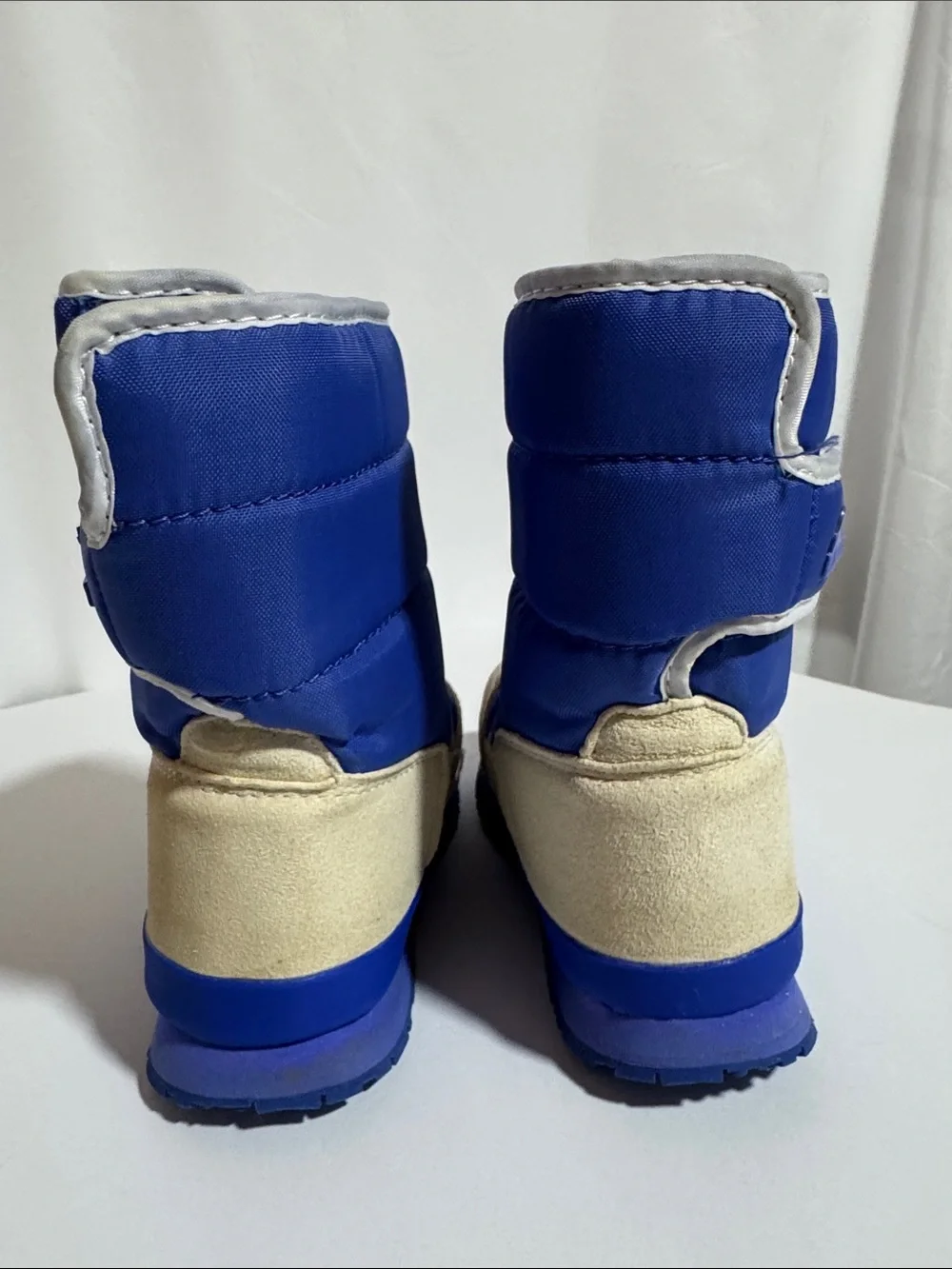 Rubber Duck Snowjogger Kids Blue Winter Boots Faux Fur Lined Size 1